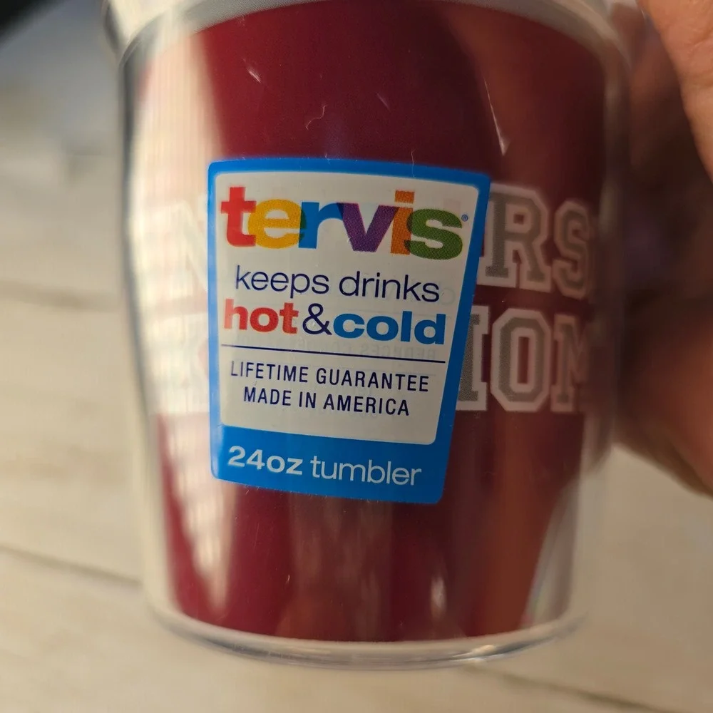 New Tervis Oklahoma Sooners 24oz Tumbler Boomer Sooner Insulated Cup w Lid Straw